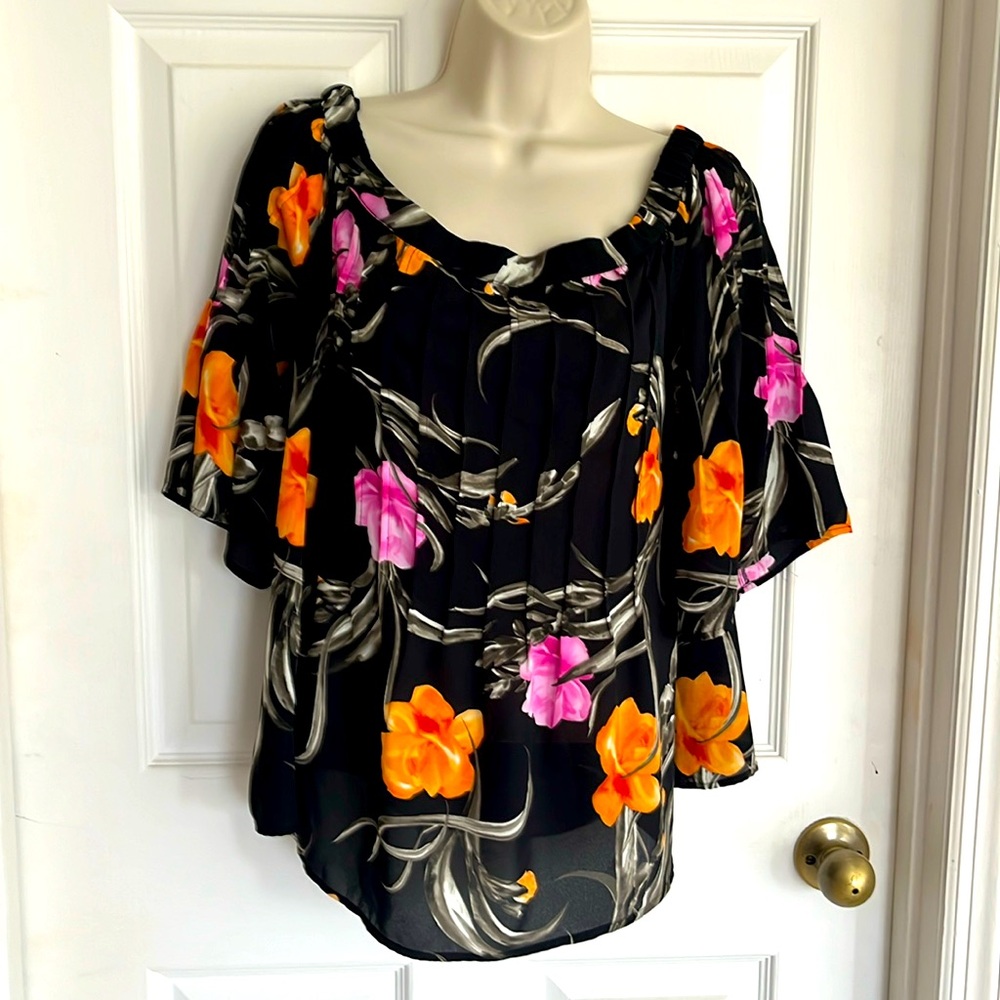 INC off shoulder short sleeves top